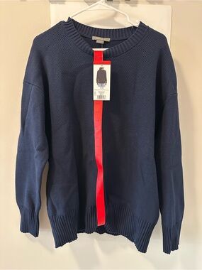 BNWT - Matty M Navy Blue Crewneck Sweater - Size M